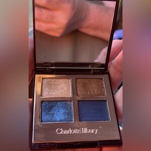 Swatched Charlotte Tilbury Super Blue Palette